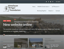 Tablet Screenshot of himalayantigers.org